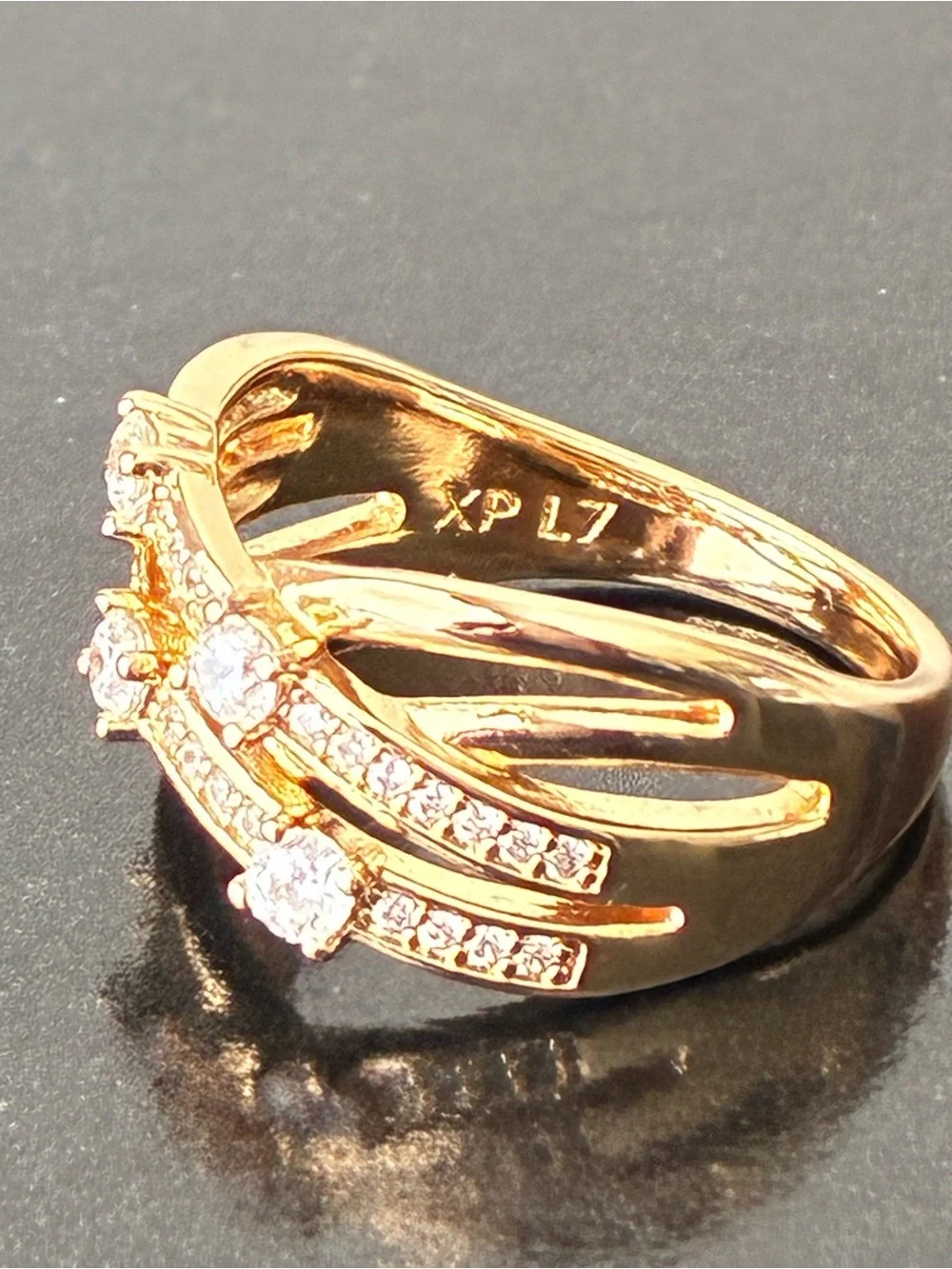 Gold Plated Ring Sz 7